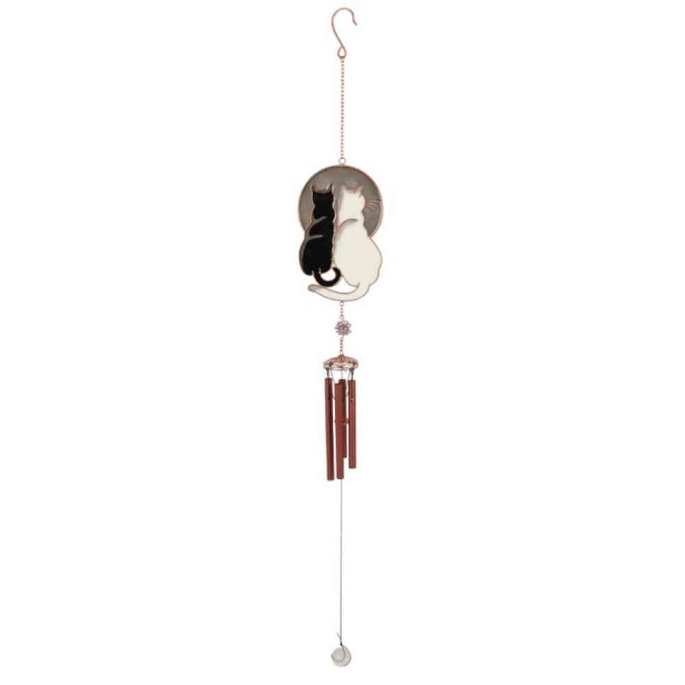 Something Different - Gazing Cats Windspiel - Mehrfarben